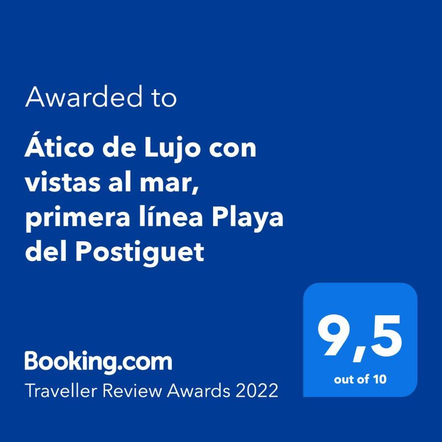 Atico De Lujo Con Vistas Al Mar, Primera Linea Playa Del Postiguet Alicante Exterior photo
